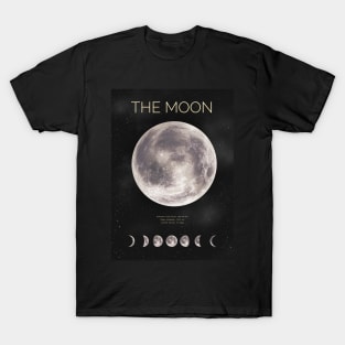 The Moon with its lunar phases T-Shirt